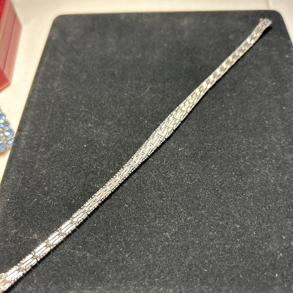 italian Sterling Silver 925‎ Lobster Clasp Snake Bracelet